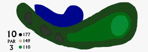 Hole 10 Golf Course Map