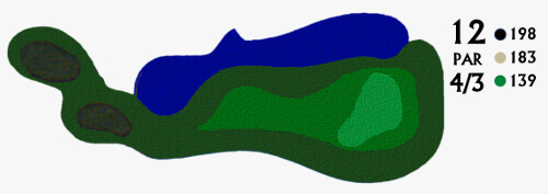 Hole 12 Golf Course Map