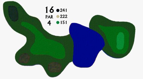 Hole 16 Golf Course Map