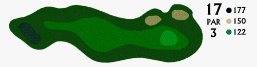 Hole 17 Golf Course Map