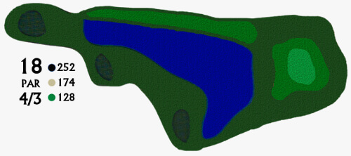 Hole 18 Golf Course Map