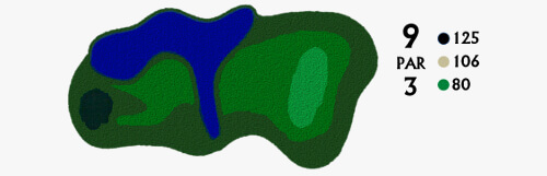 Hole 9 Golf Course Map