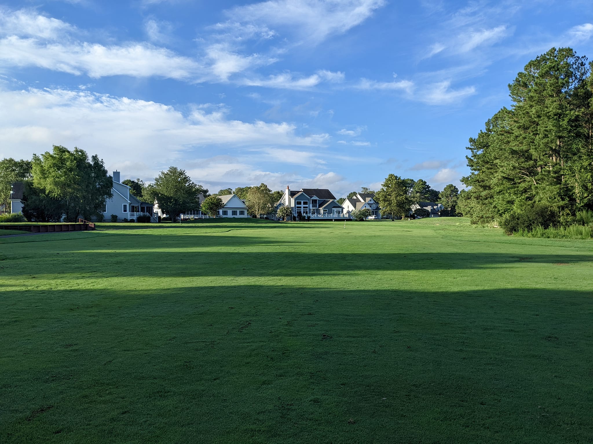 Image of golf ball on tee on grass.